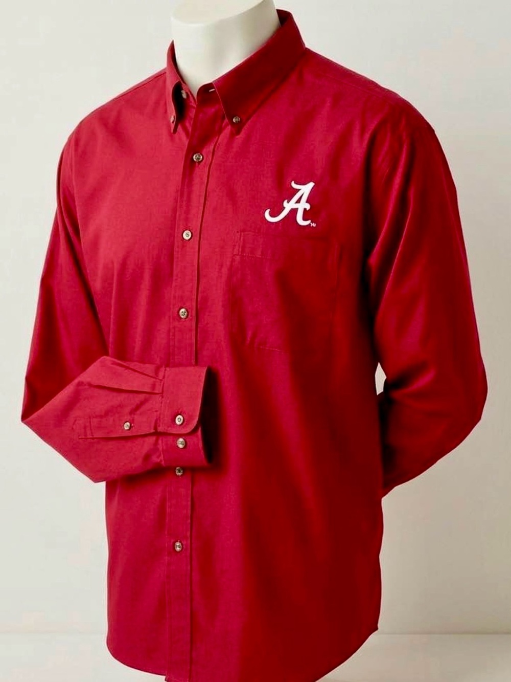Men’s Alabama Crimson Tide Long-Sleeve Button-Down Shirt – Velocity (Size 2X)